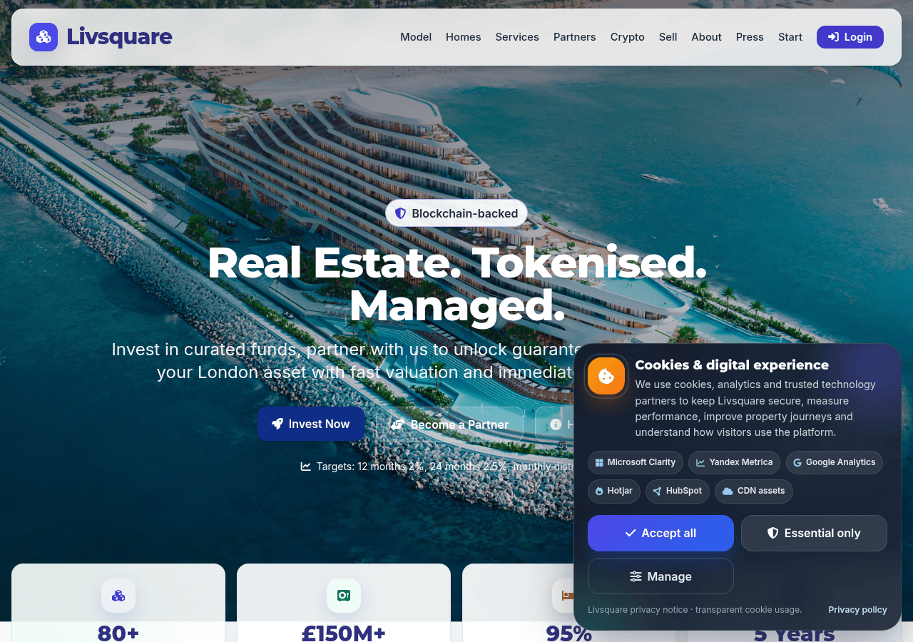 Screenshot of livsquare.xyz