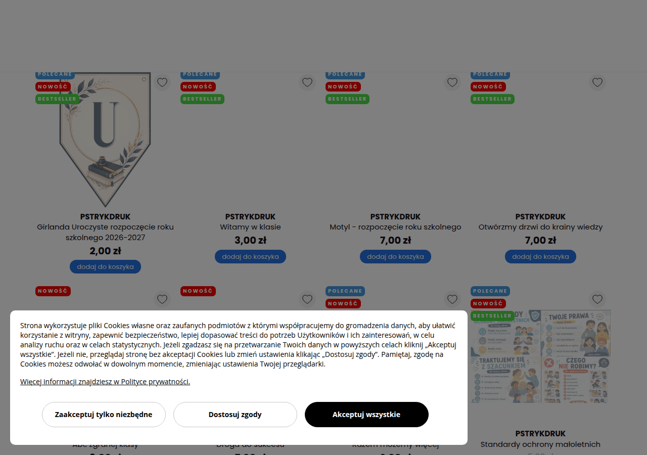 Screenshot of pstrykdruk.pl