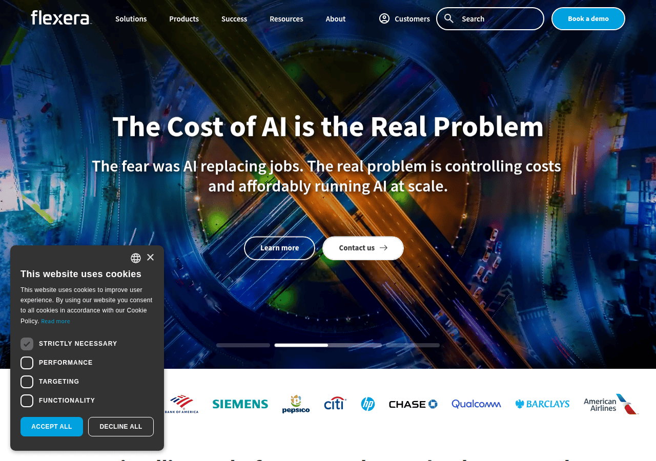 Screenshot of flexera.com