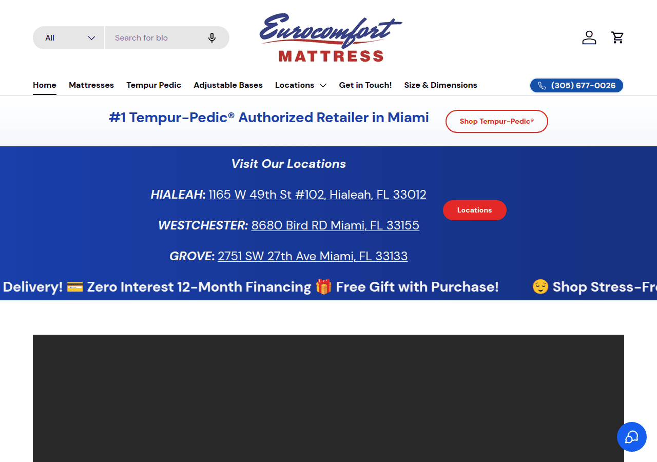 Screenshot of eurocomfortusa.com