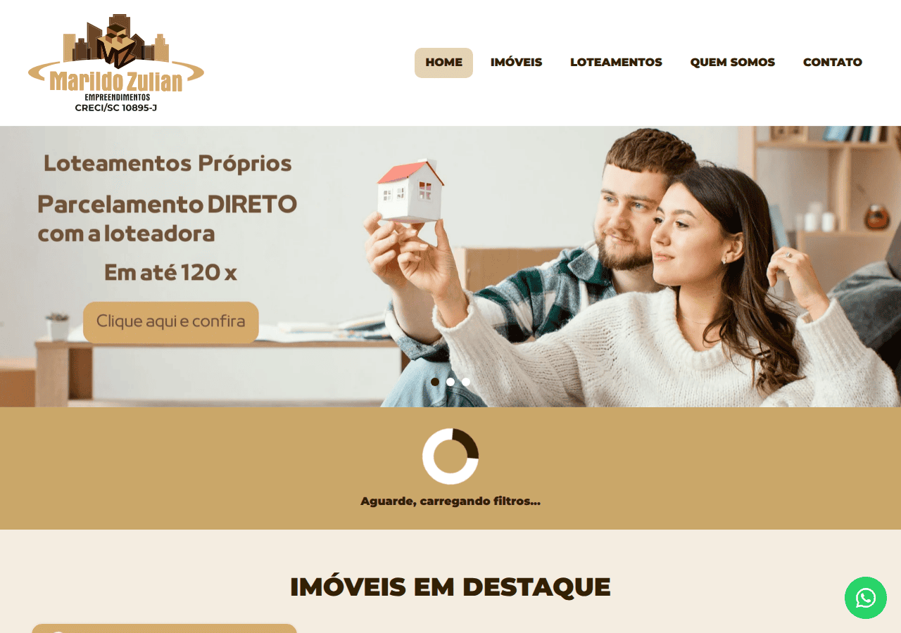 Screenshot of marildozulian.com.br