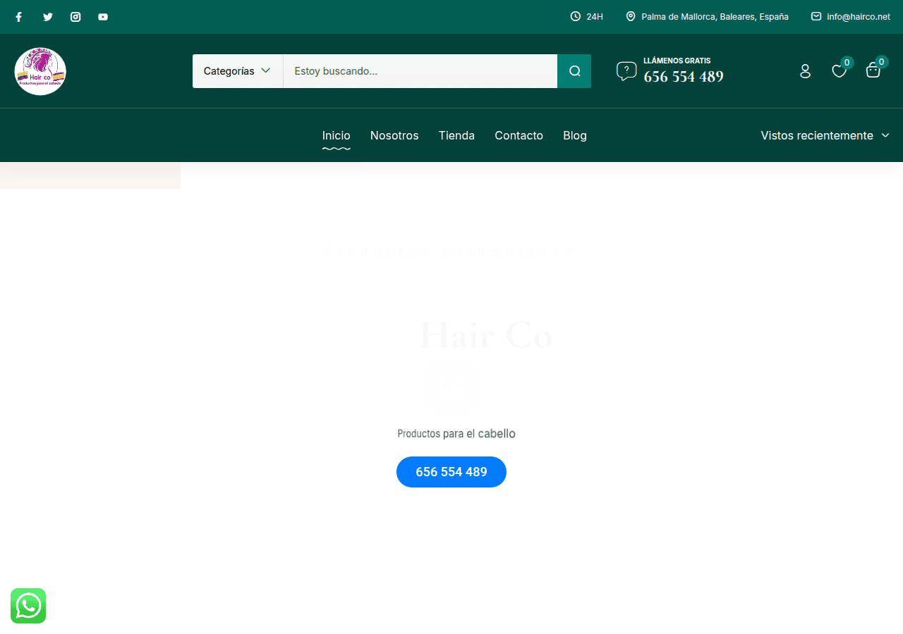 Screenshot of hairco.net