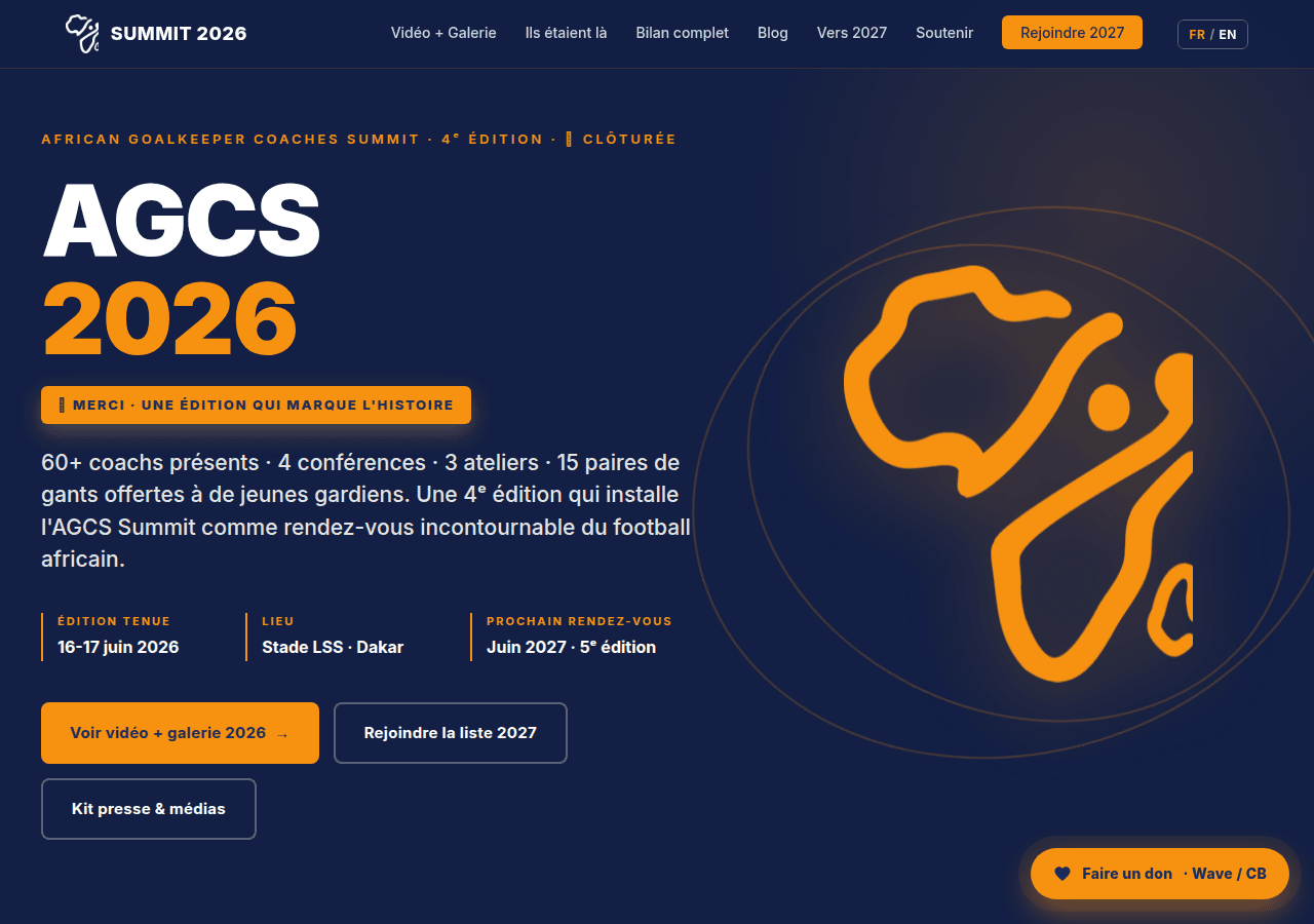 Screenshot of agcsummit.africa