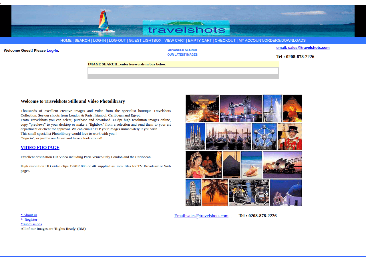 Screenshot of travelshots.com