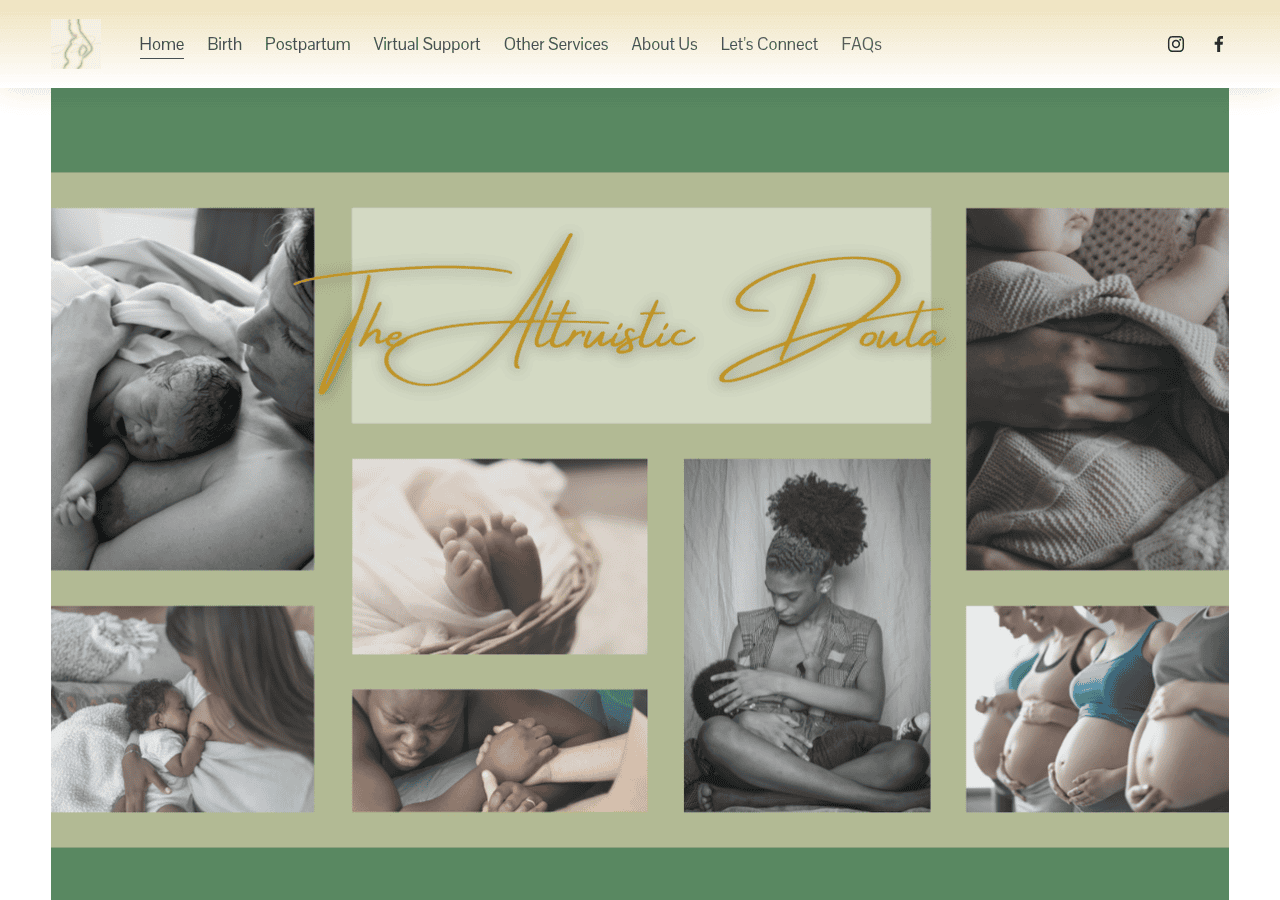 Screenshot of thealtruisticdoula.com