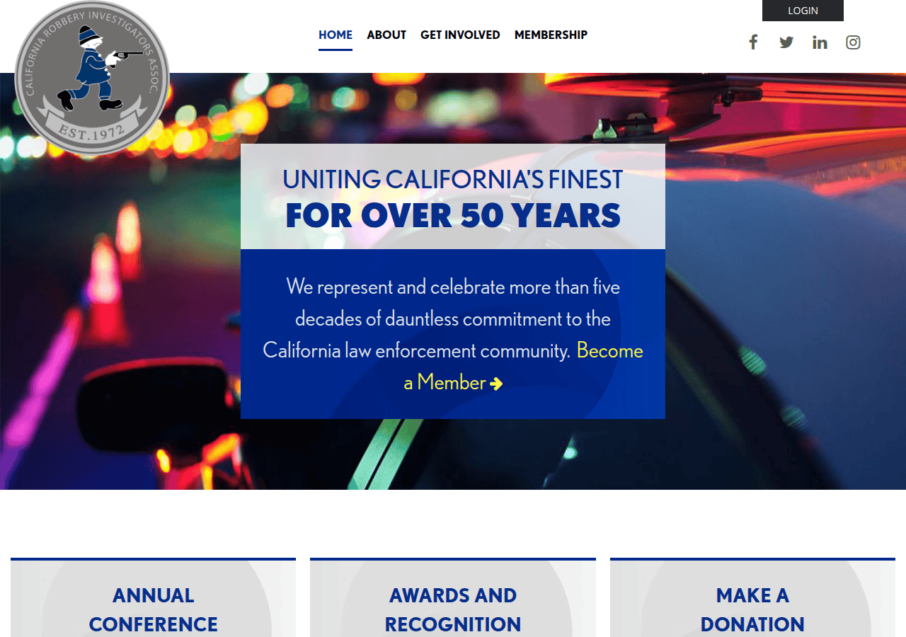 Screenshot of robberycria.com