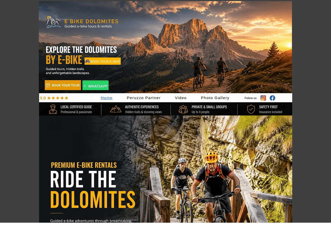 Screenshot of ebikedolomiti.net