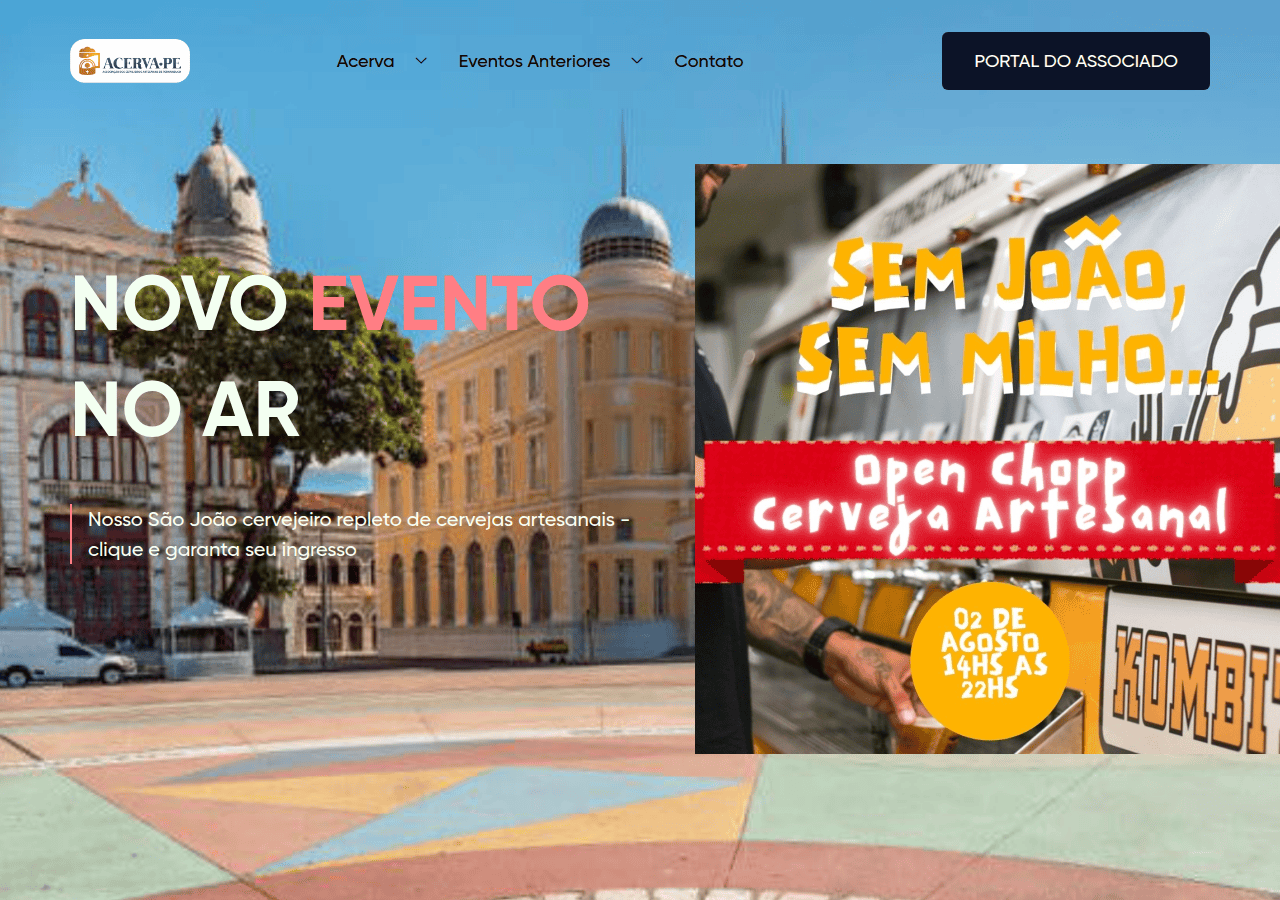 Screenshot of acervapernambuco.com.br