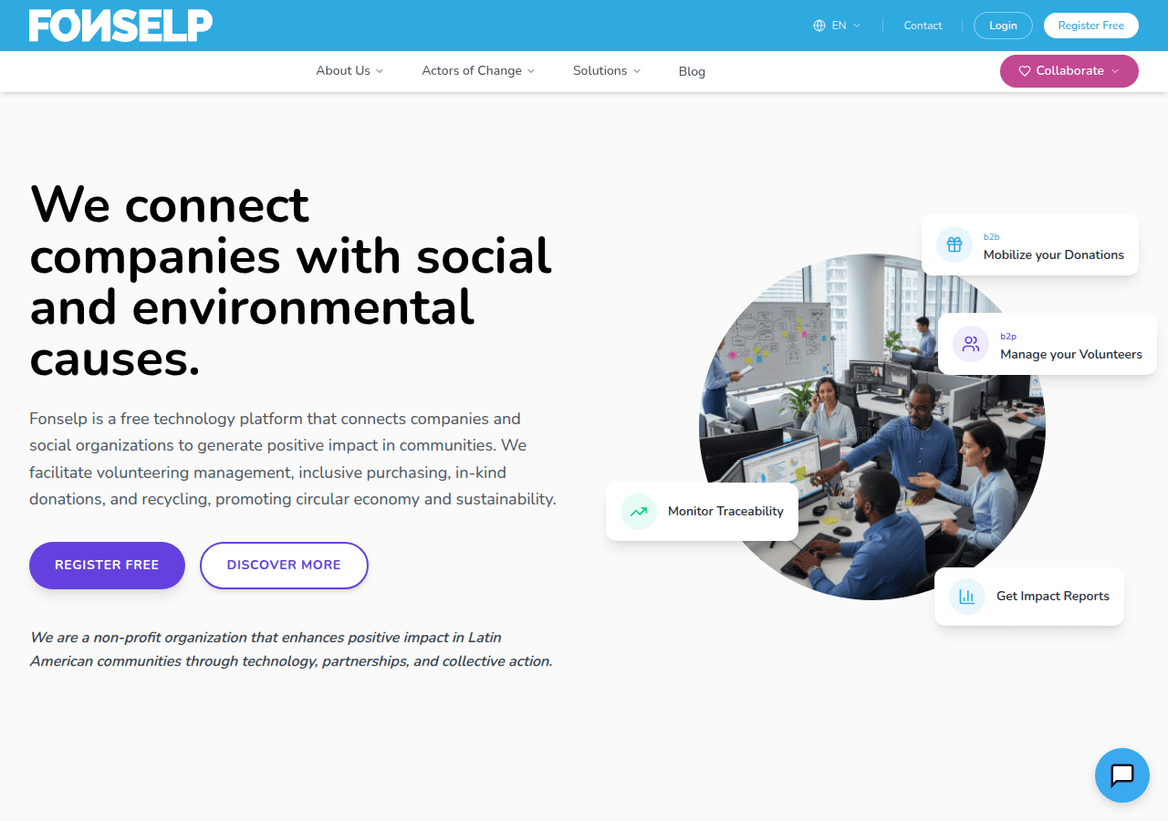 Screenshot of fonselp.org