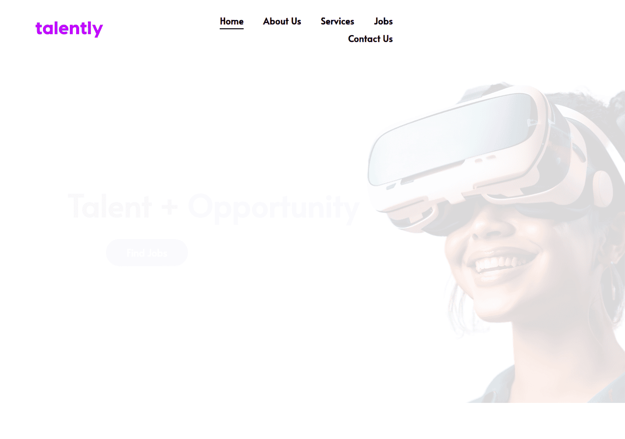 Screenshot of talently.com