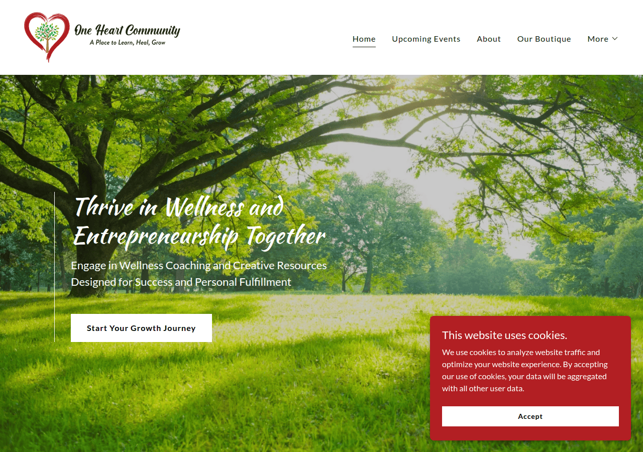 Screenshot of 1heartcommunity.com