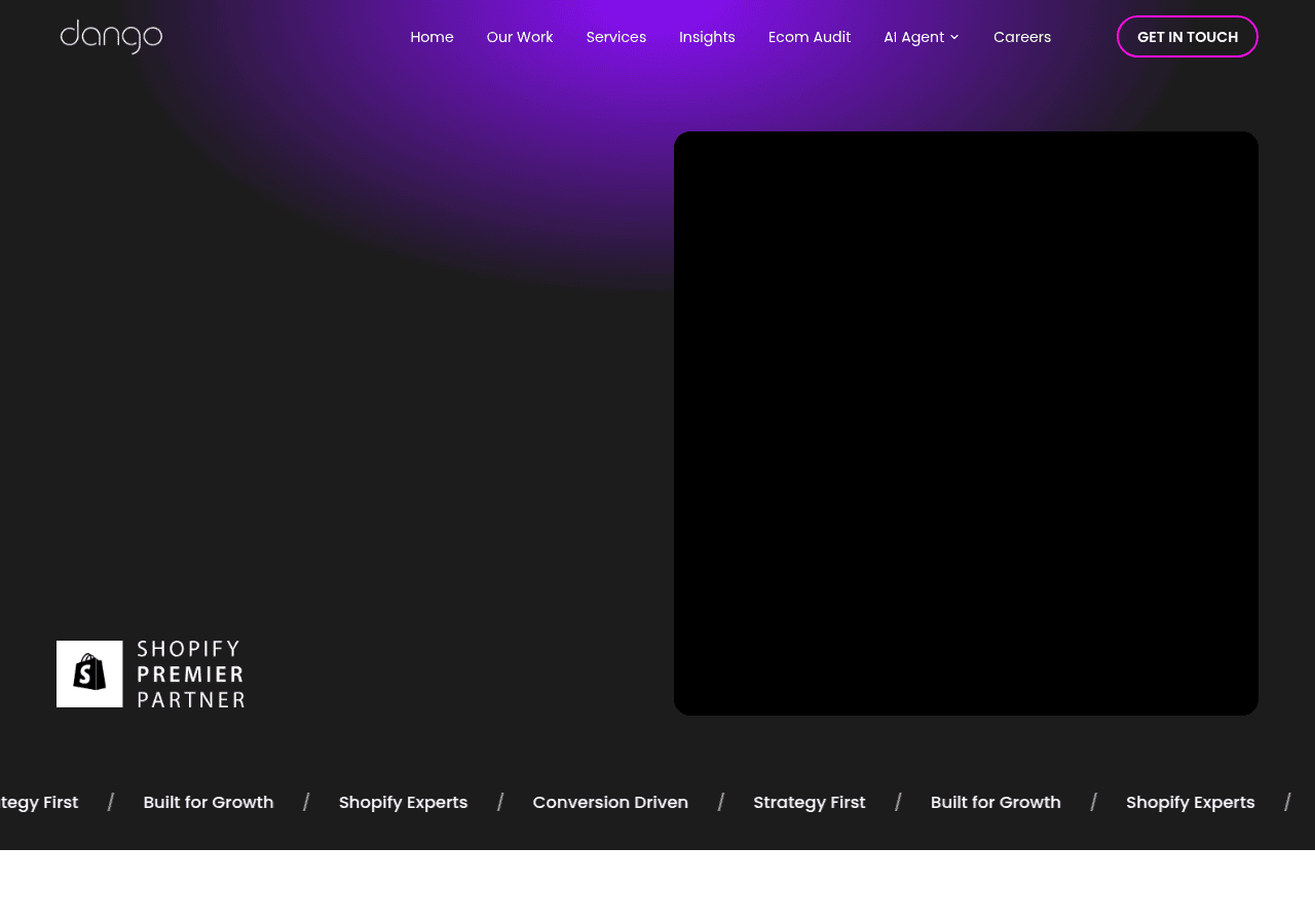 Screenshot of dango.digital