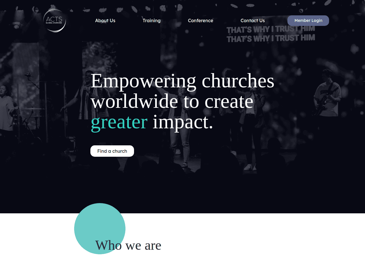 Screenshot of actsglobal.church