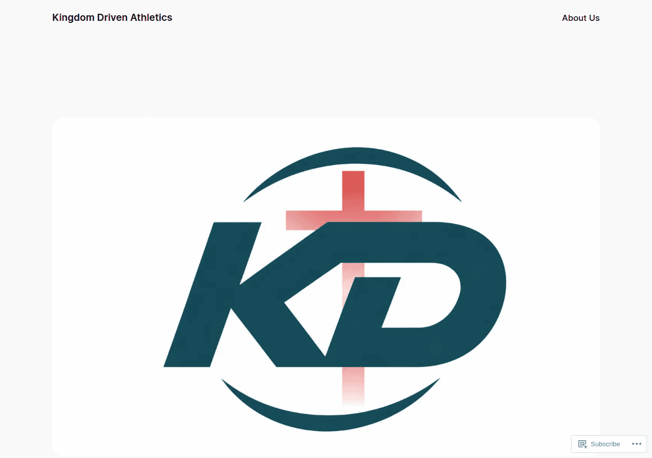 Screenshot of kingdomdrivenathletics.com