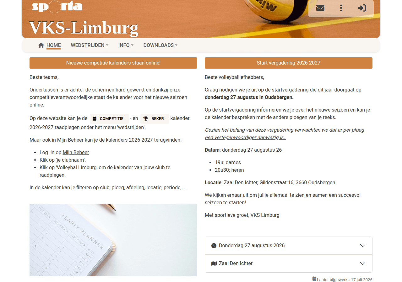 Screenshot of vks-limburg.be