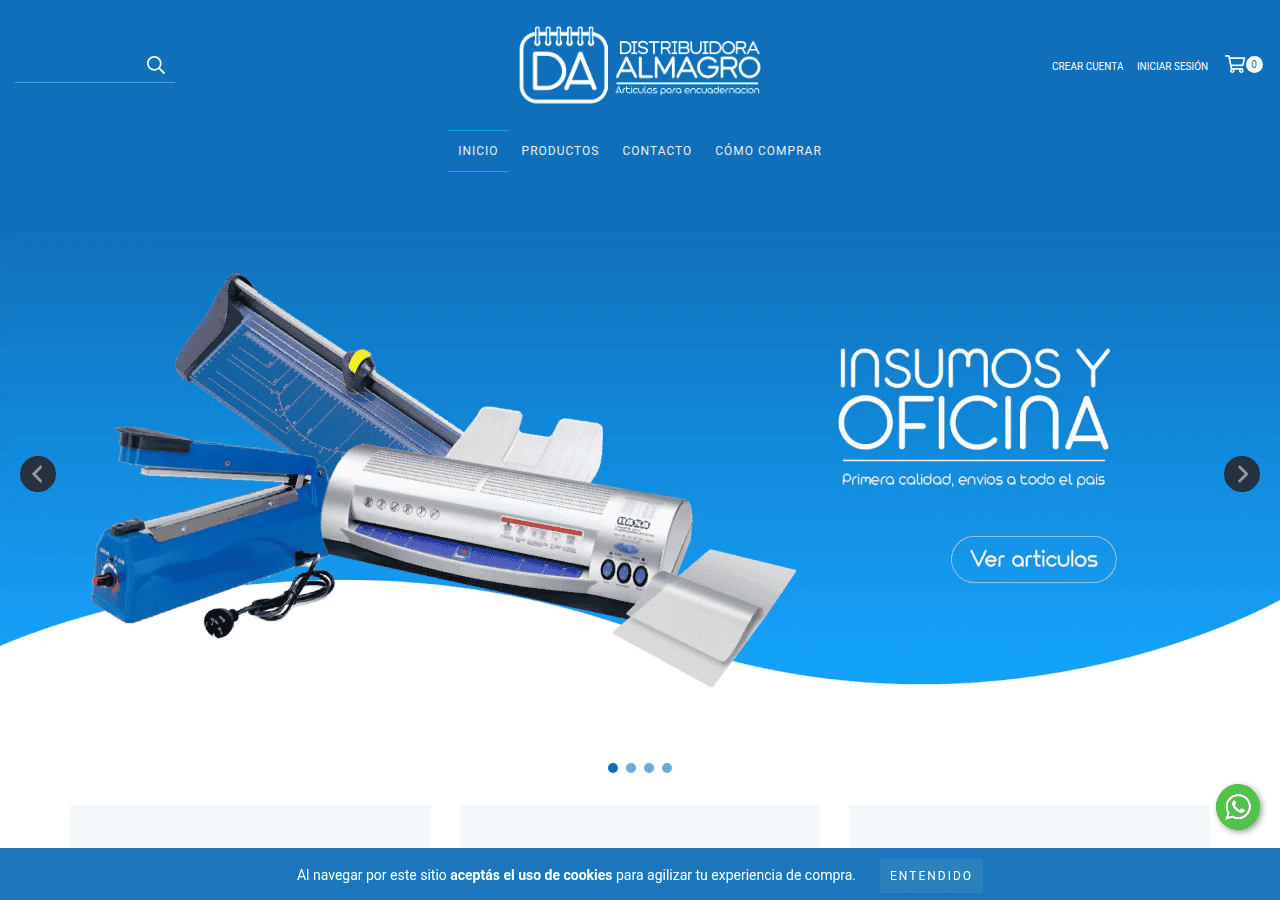 Screenshot of distribuidoralmagro.com.ar