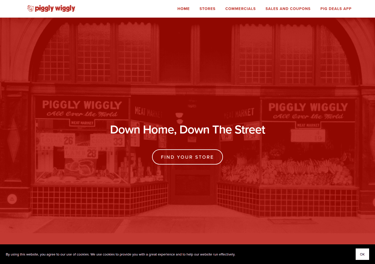 Screenshot of pigglywiggly.net