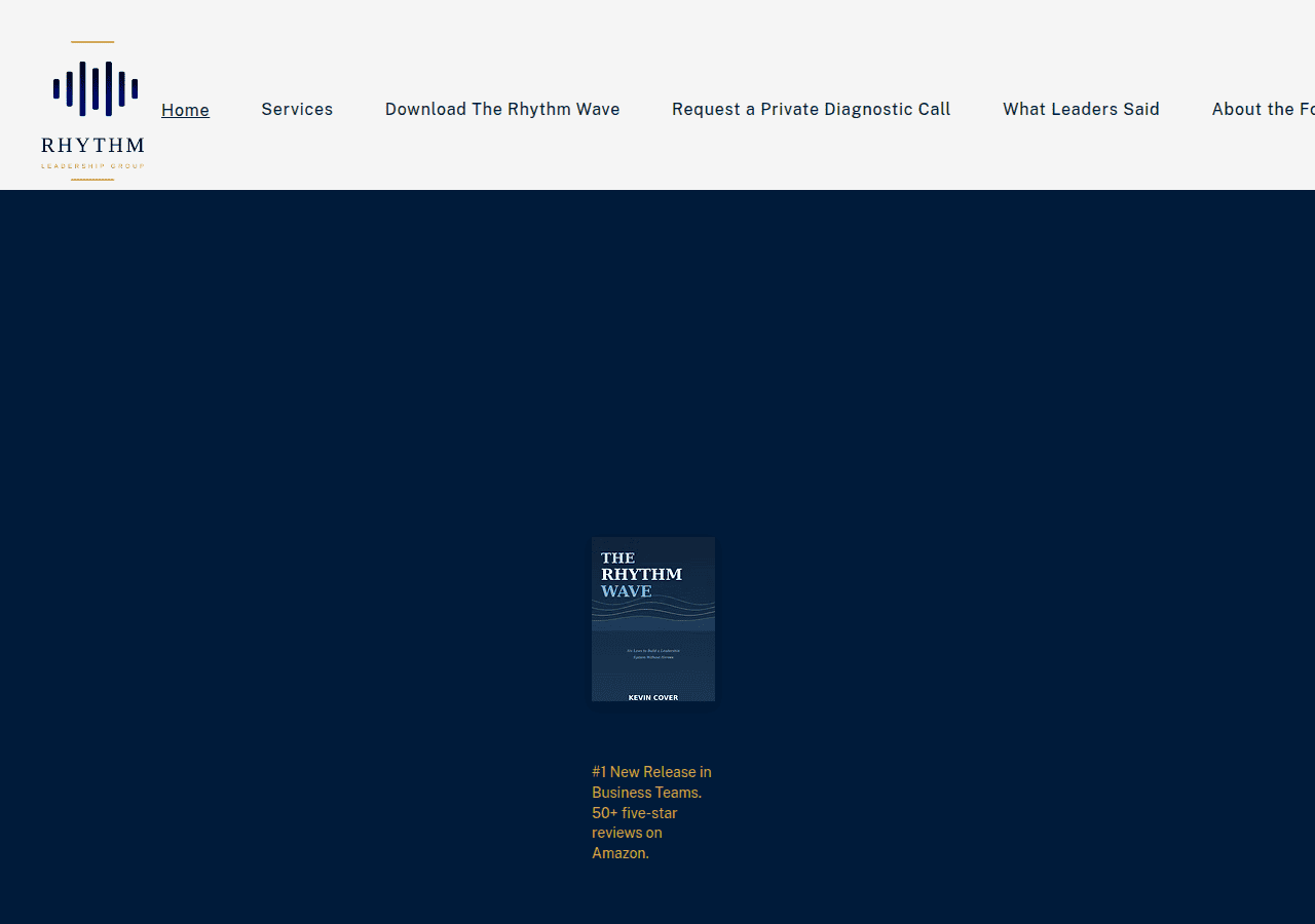 Screenshot of rhythmleadershipgroup.com
