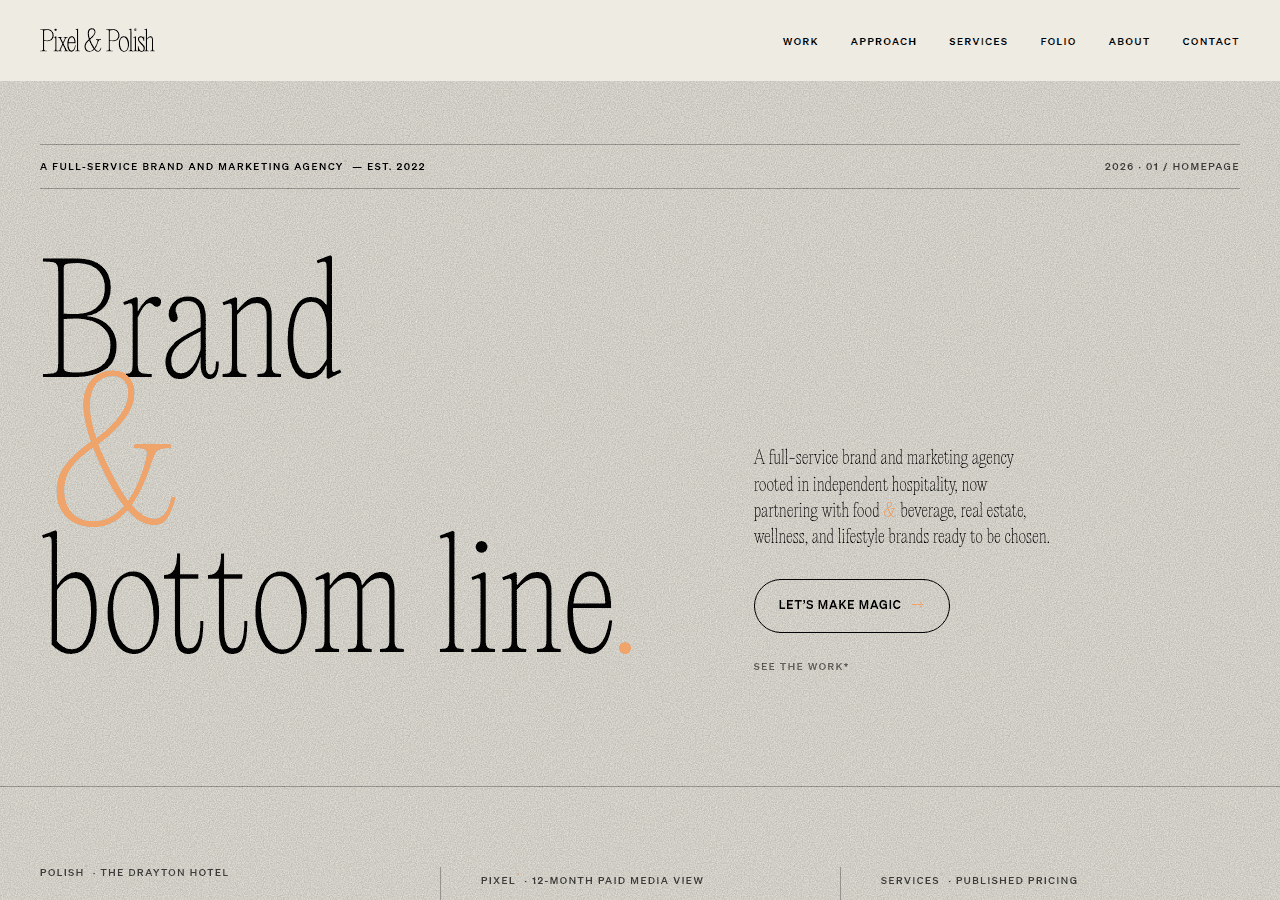 Screenshot of pixelandpolish.com