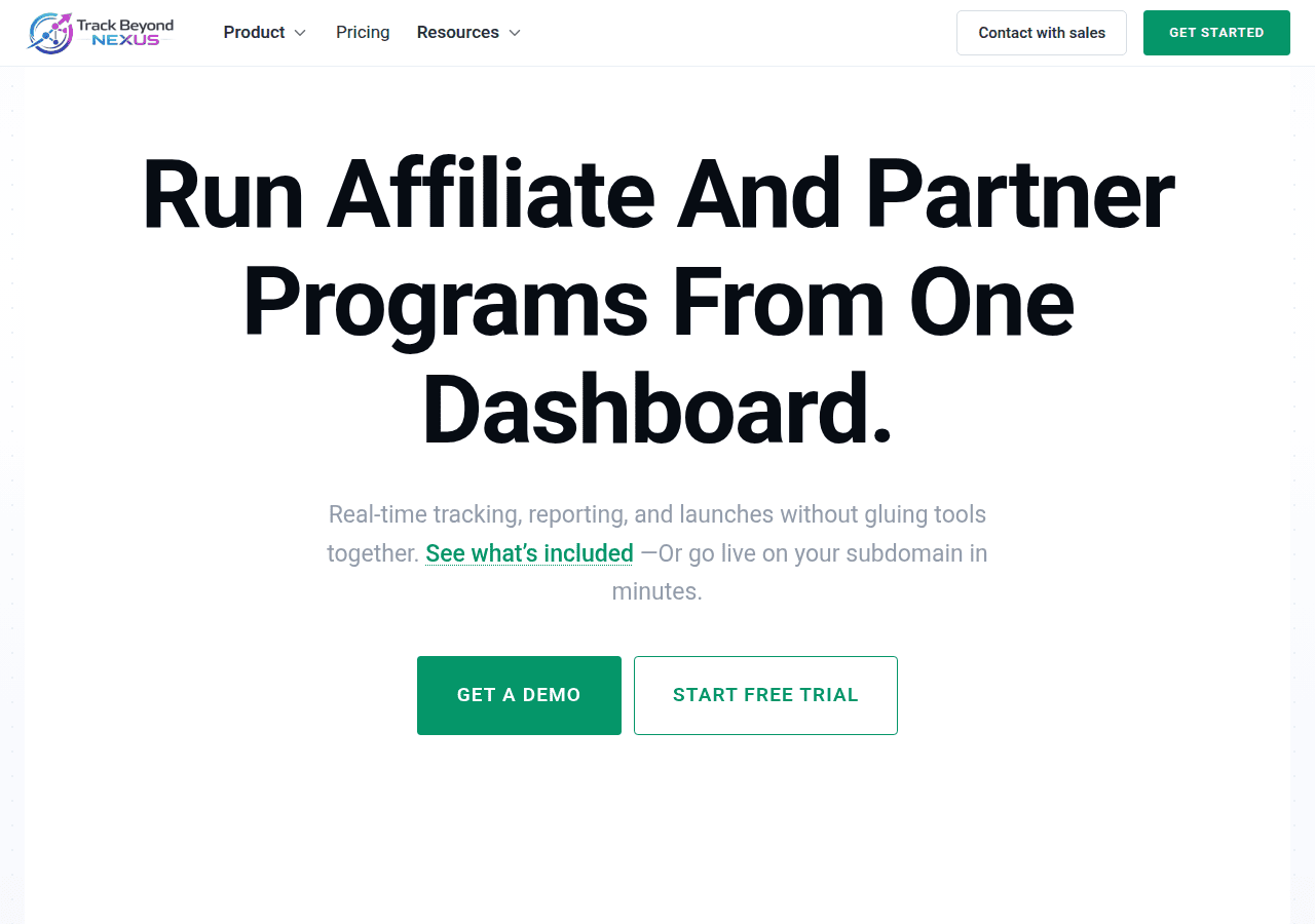 Screenshot of trackbn.com