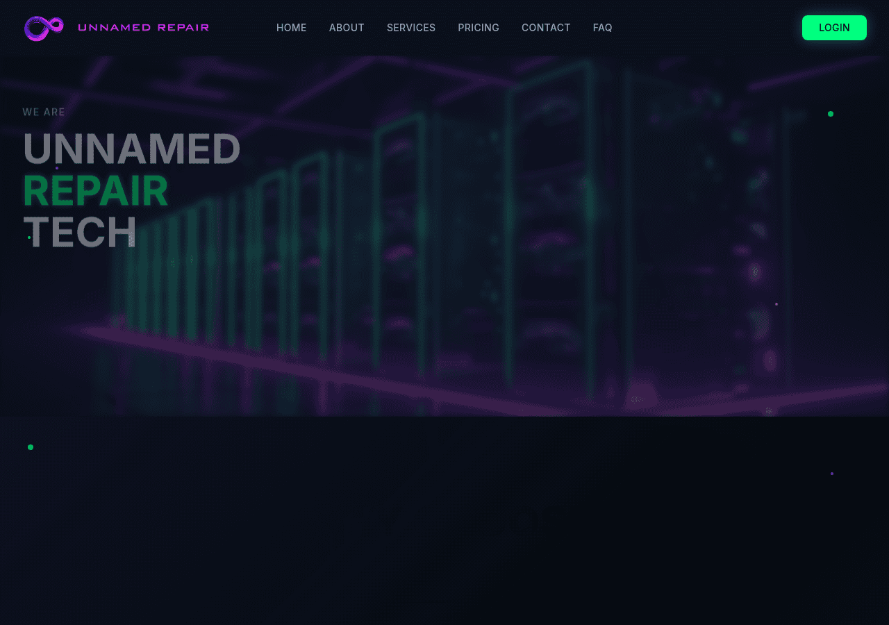 Screenshot of unnamedrepair.com