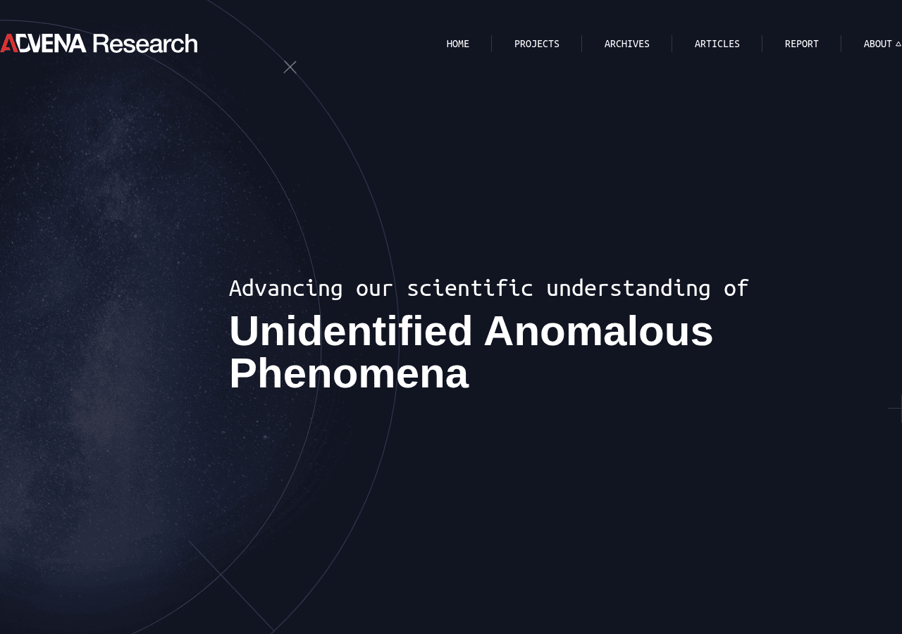 Screenshot of advenaresearch.com