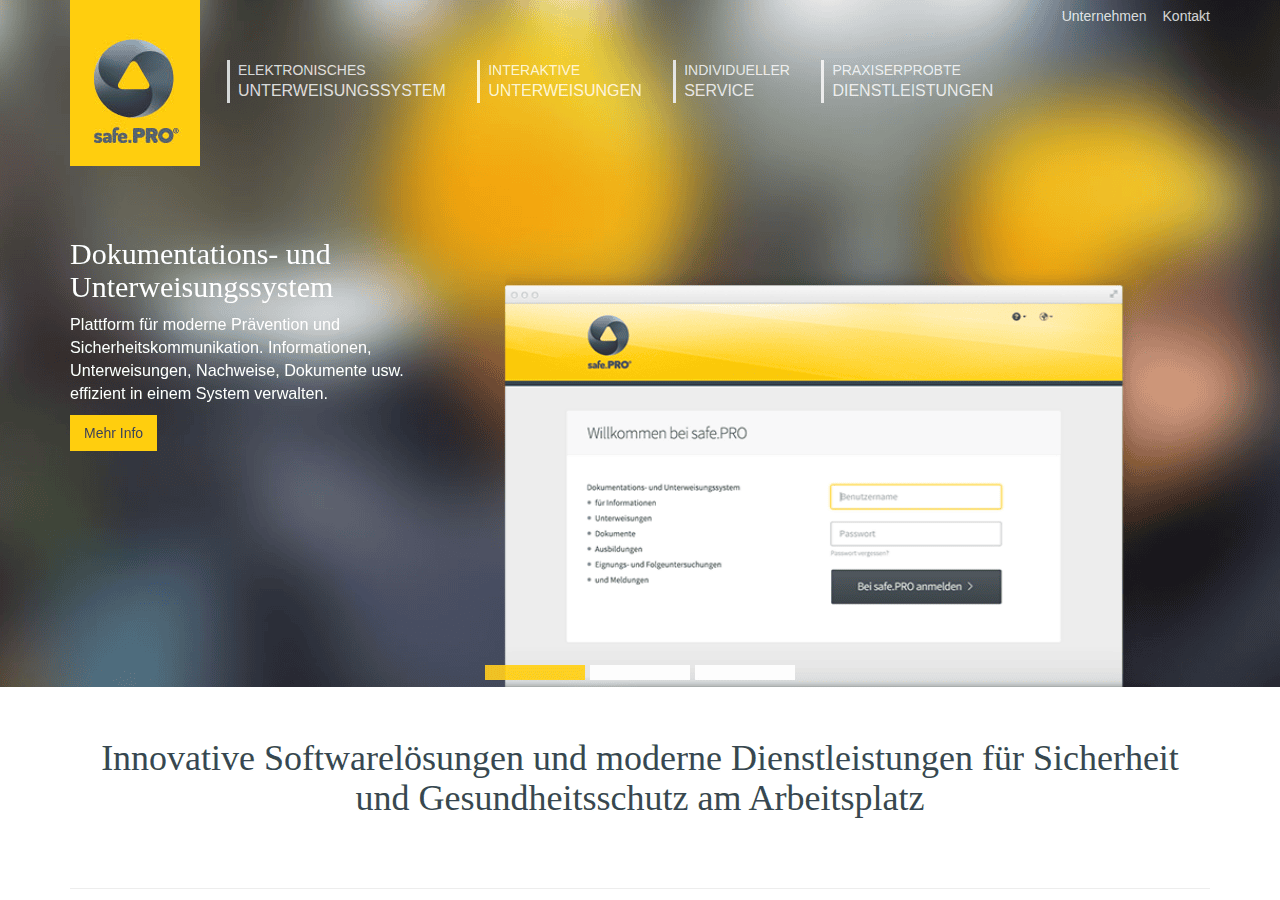 Screenshot of safepro.at