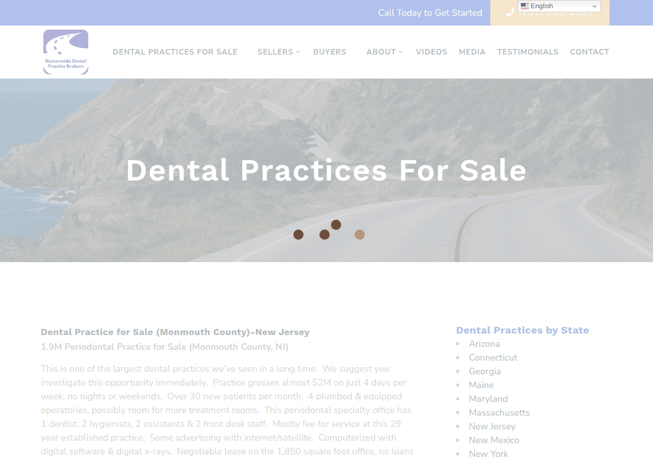 Screenshot of dentalpracticeguide.com