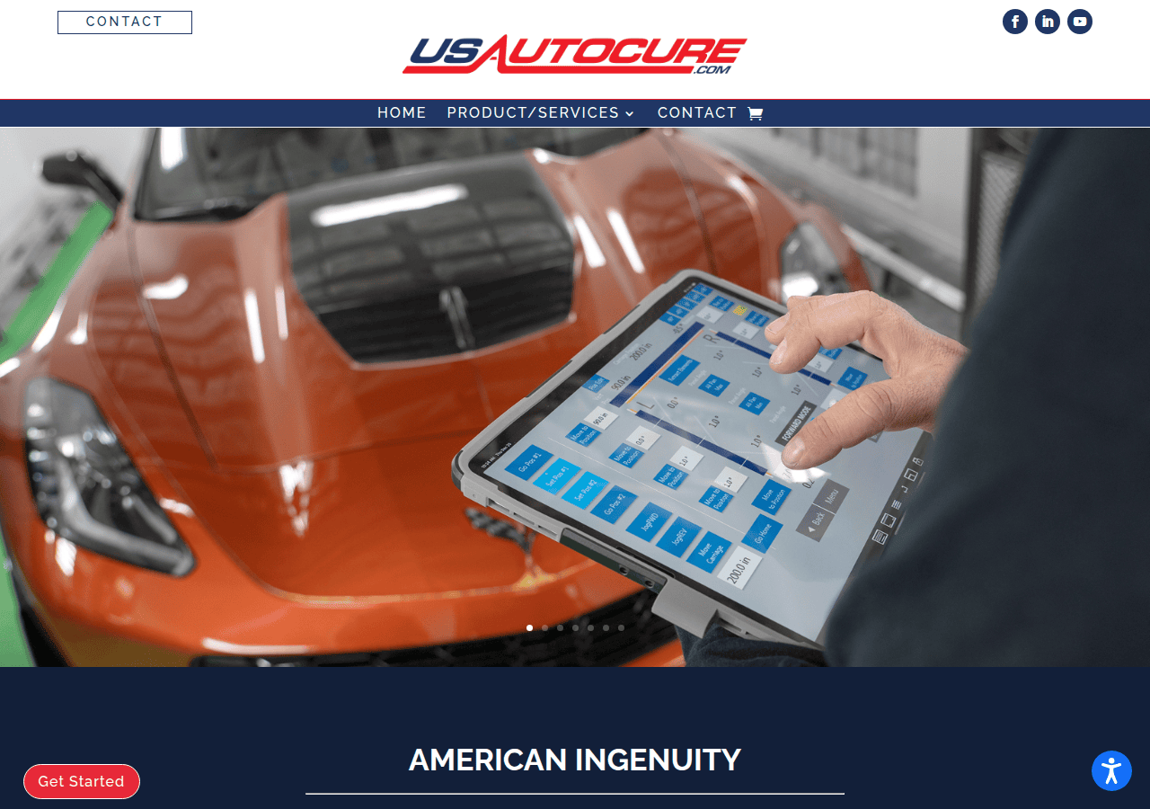 Screenshot of usautocure.com