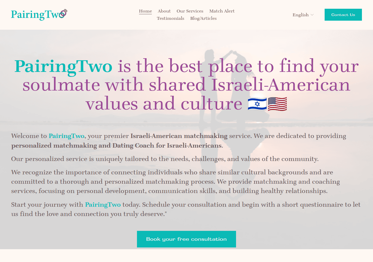 Screenshot of pairingtwo.com