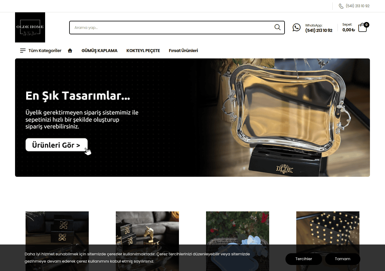Screenshot of oldehome.com.tr