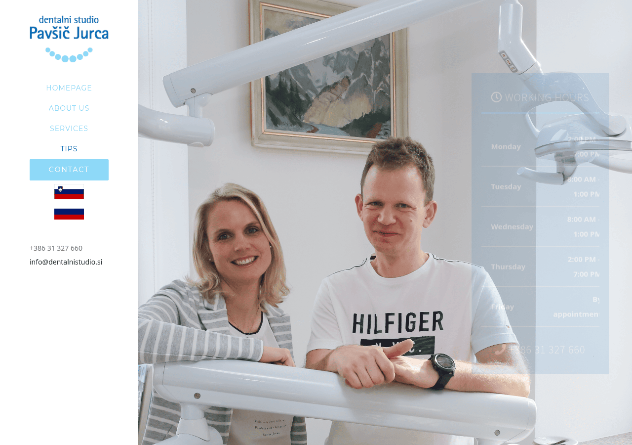 Screenshot of dentalnistudio.si