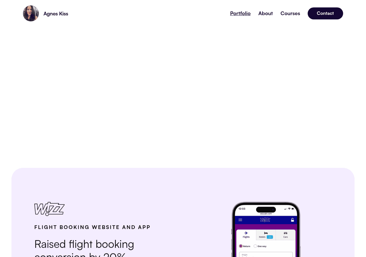 Screenshot of agneskiss.com