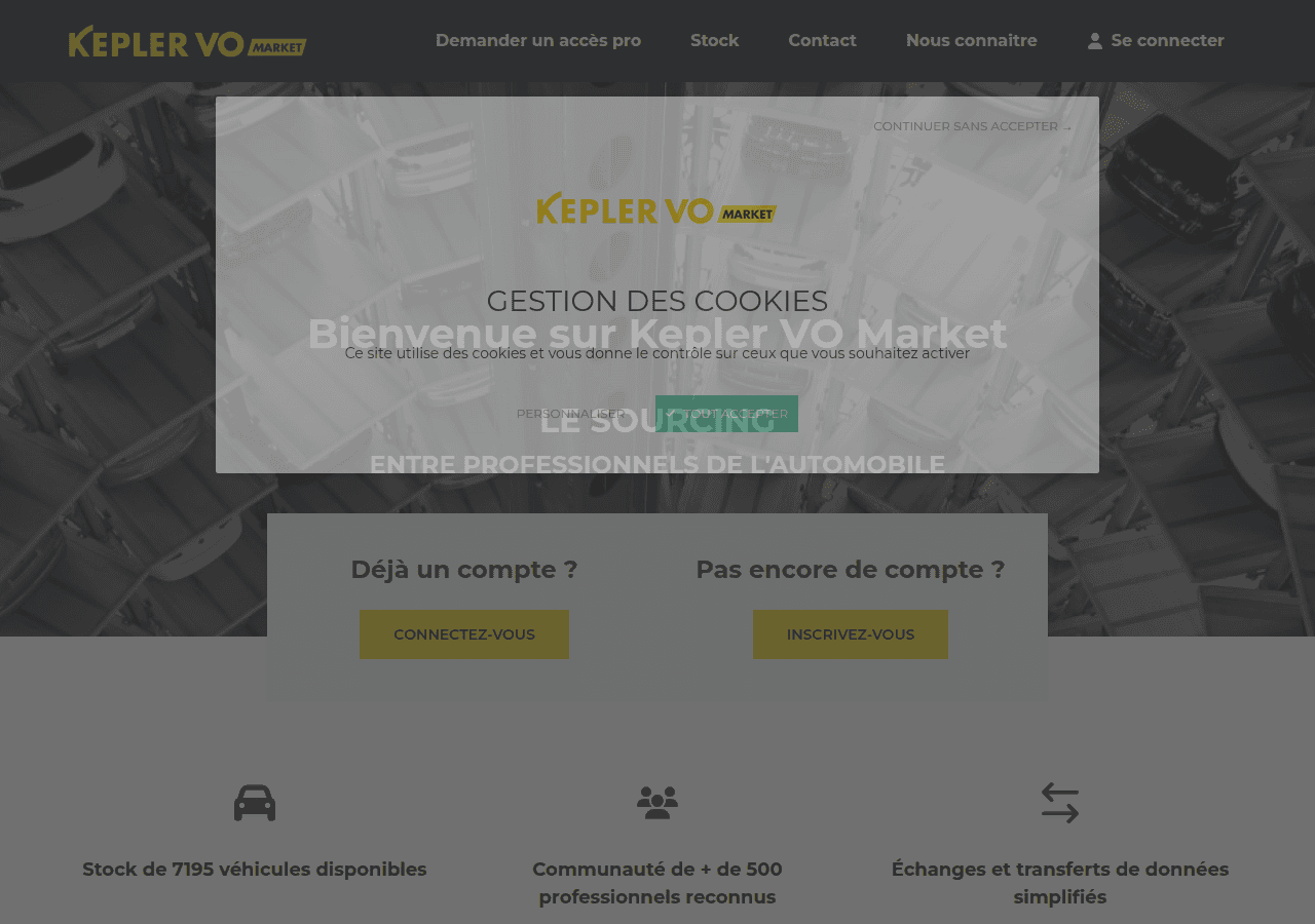 Screenshot of keplervomarket.com