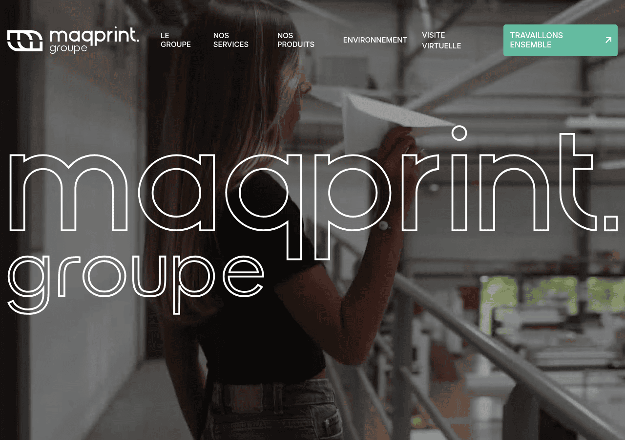 Screenshot of maqprintgroupe.fr