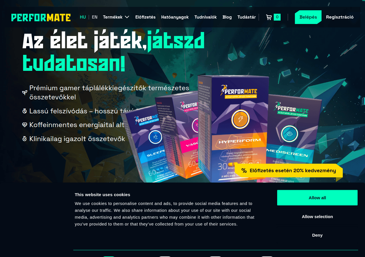 Screenshot of performate.gg