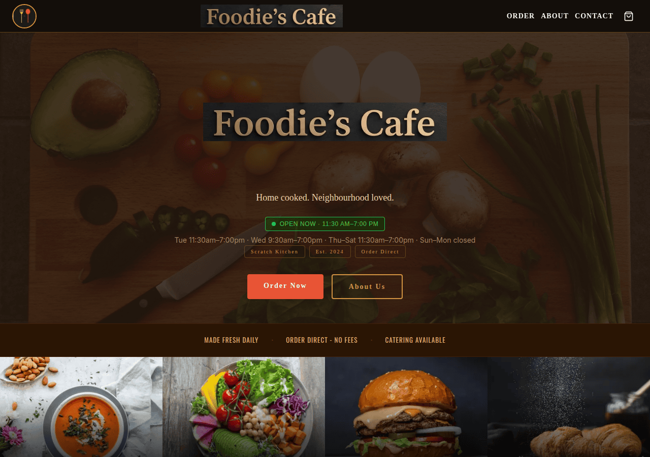 Screenshot of foodiego.click