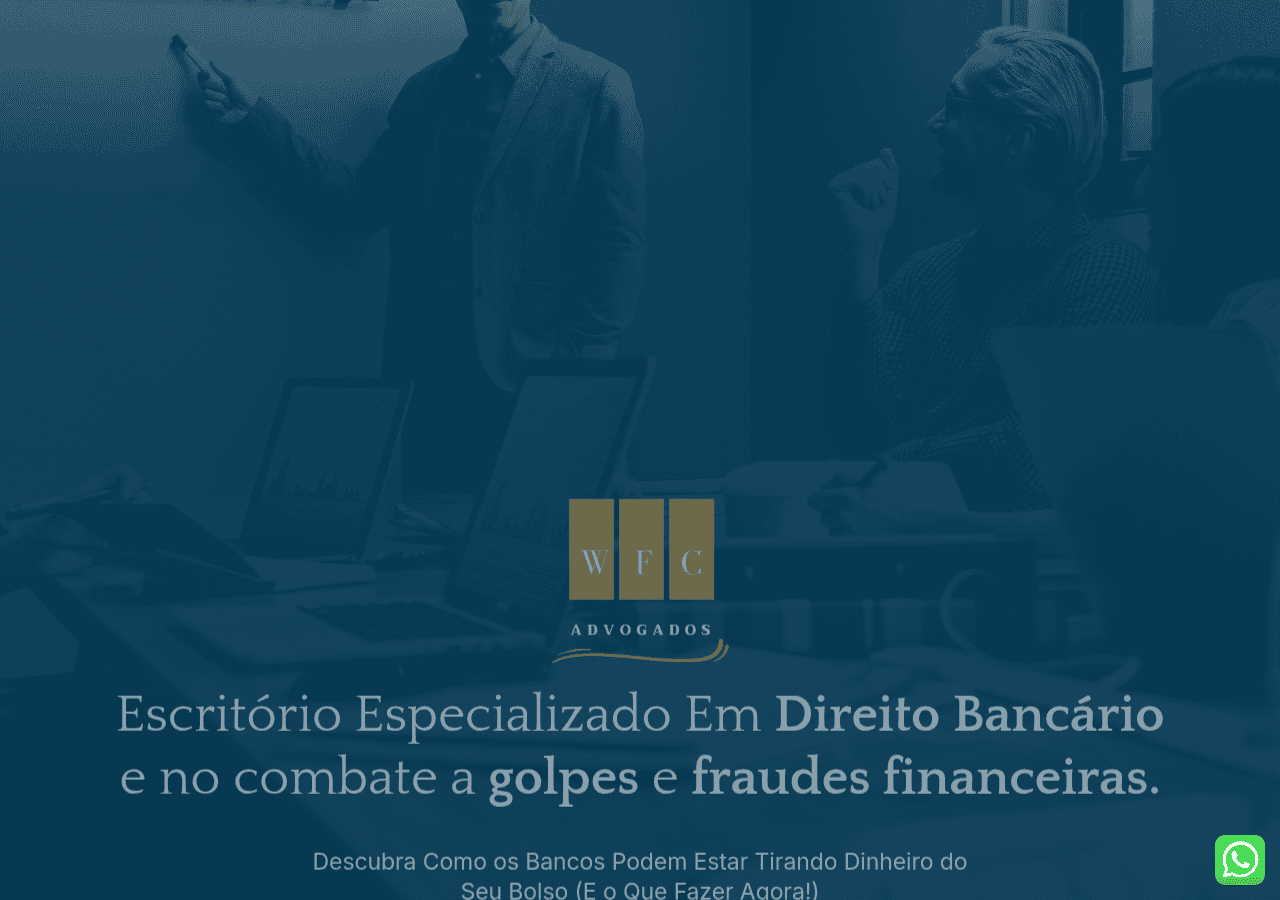 Screenshot of wfcadvogados.com.br