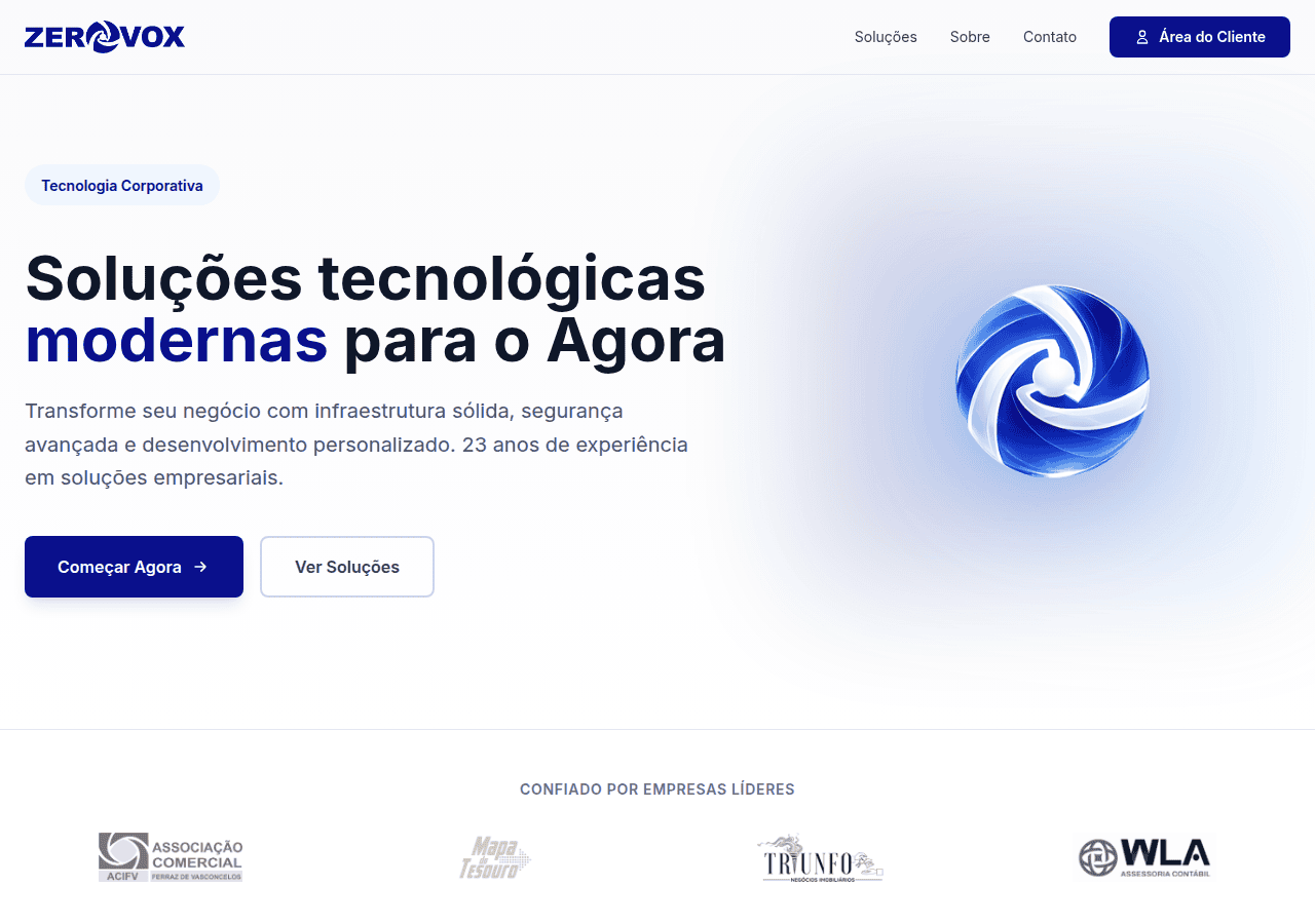 Screenshot of zerovox.com