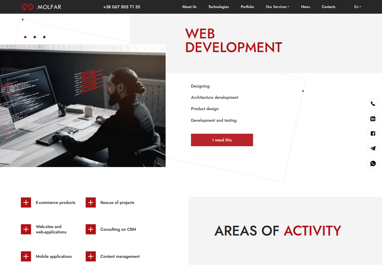 Screenshot of molfar.net