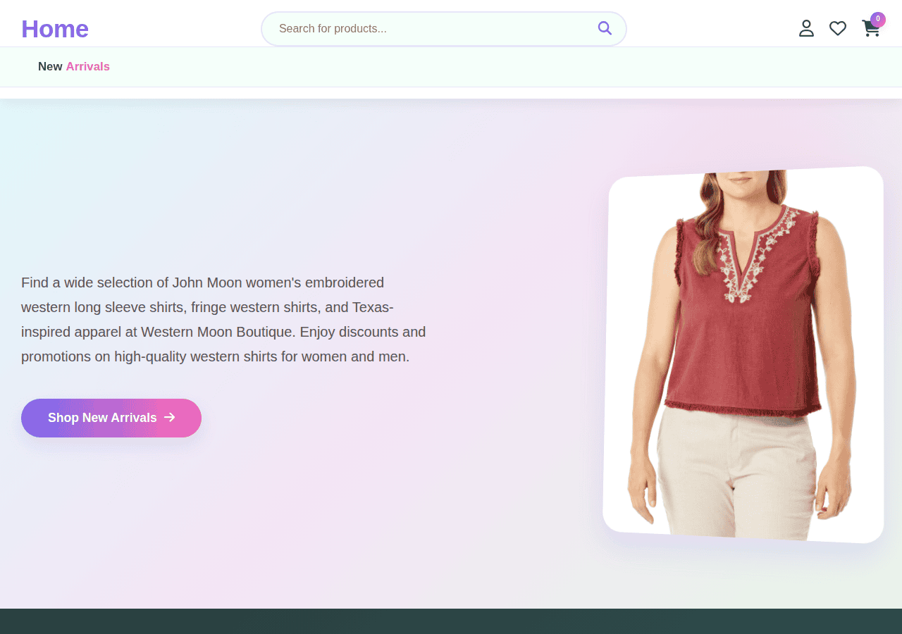 Screenshot of westernmoones.com