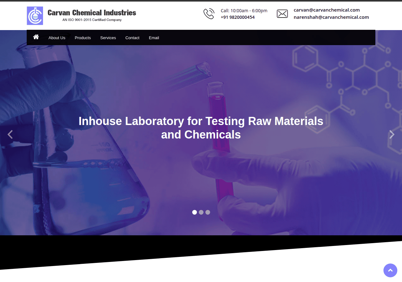 Screenshot of carvanchemical.com