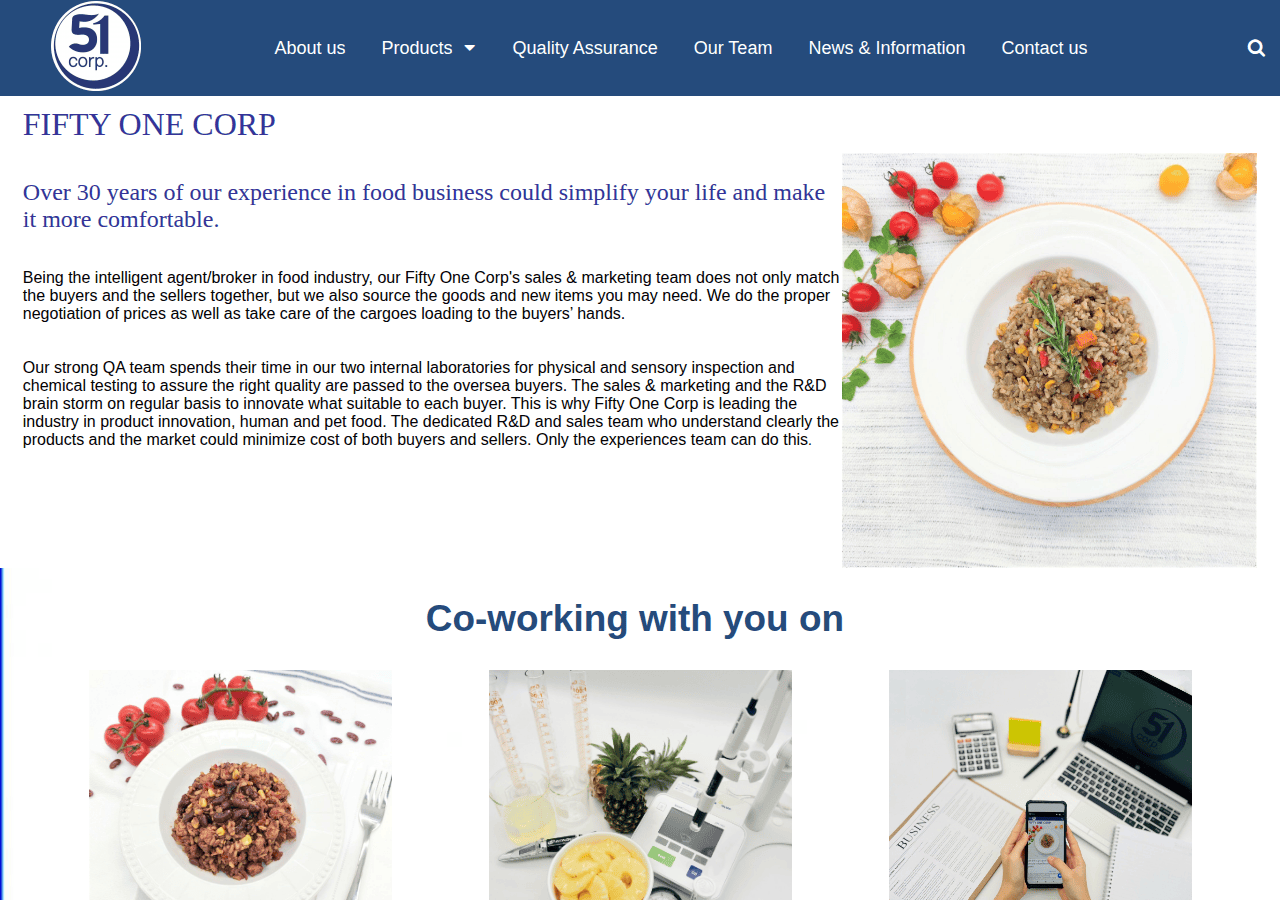 Screenshot of 51-corp.com