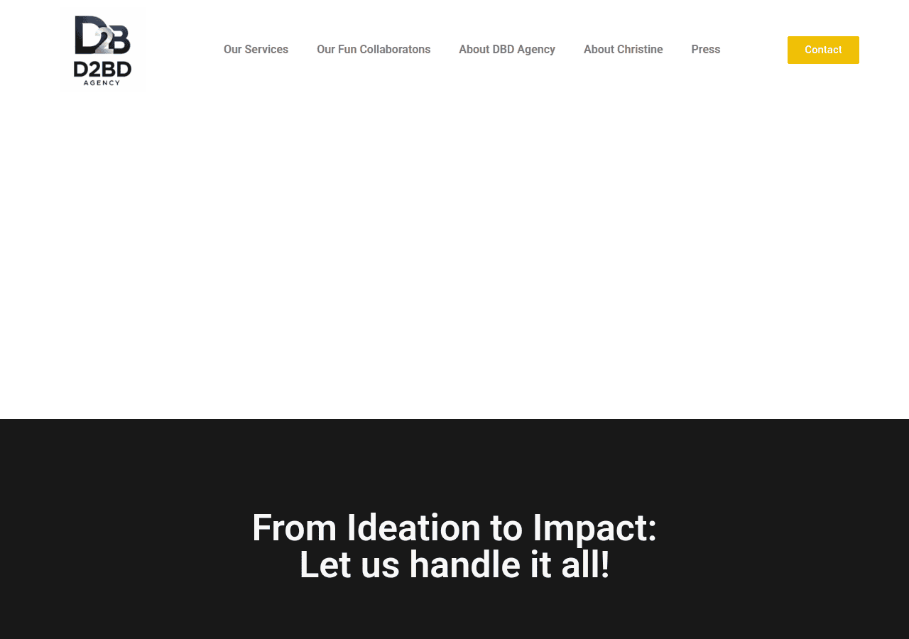 Screenshot of dbdagency.com