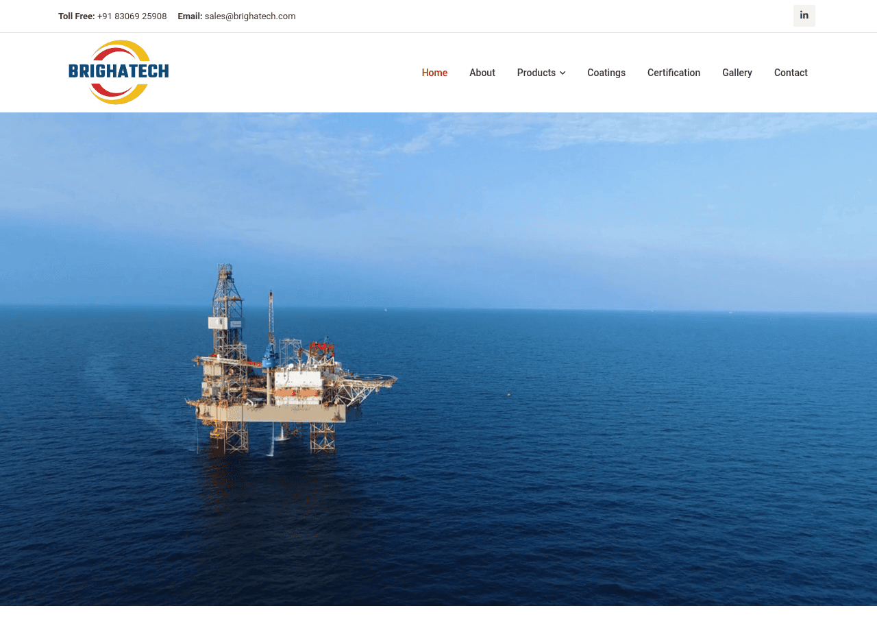 Screenshot of brighatech.com