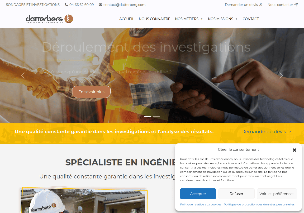 Screenshot of datterberg.com