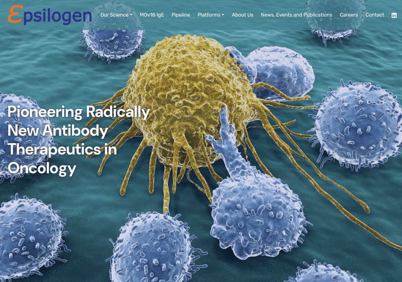 Screenshot of epsilogen.com