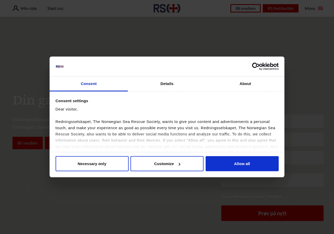 Screenshot of rs.no