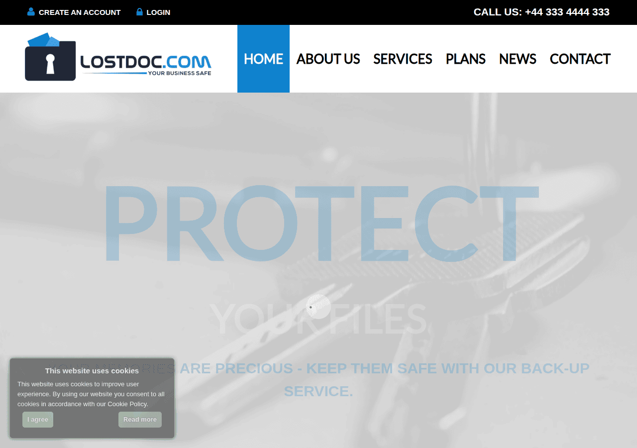 Screenshot of lostdoc.com
