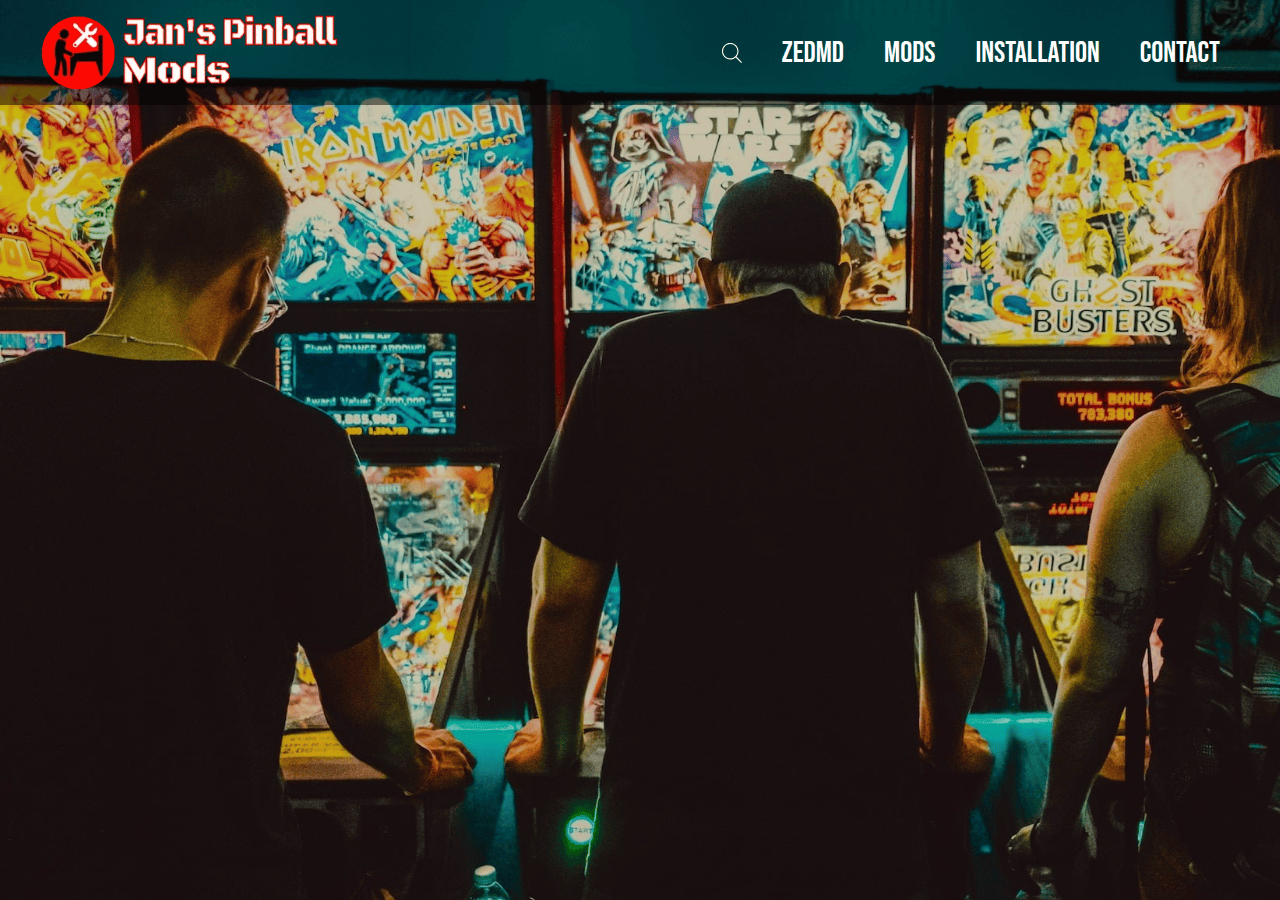 Screenshot of janspinballmods.com